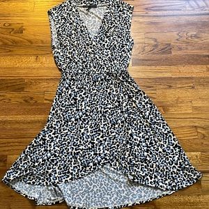 BCBGMAXAZRIA Leopard Print Swing Dress
